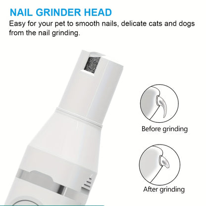 4-in-1 Rechargeable Dog & Cat Grooming Clipper Kit