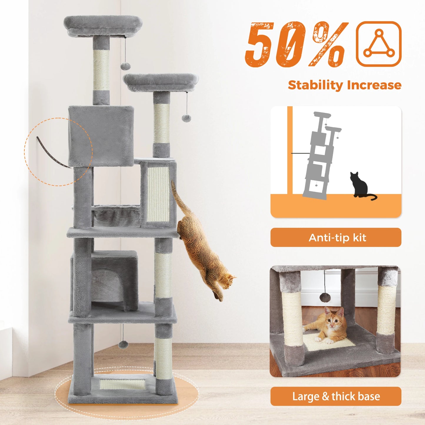 "Kitty Tower" Multi-Level Cat Tree