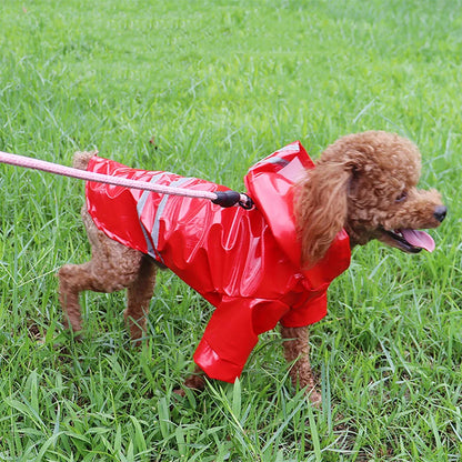 Reflective Waterproof Pet Raincoat