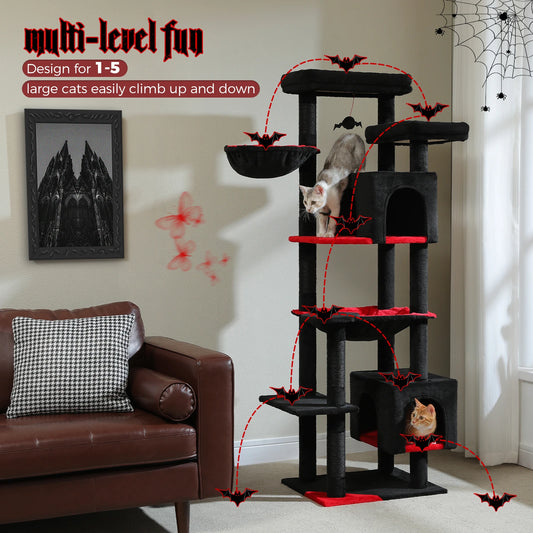 "Vampires Lair" 7-Level Cat Tree