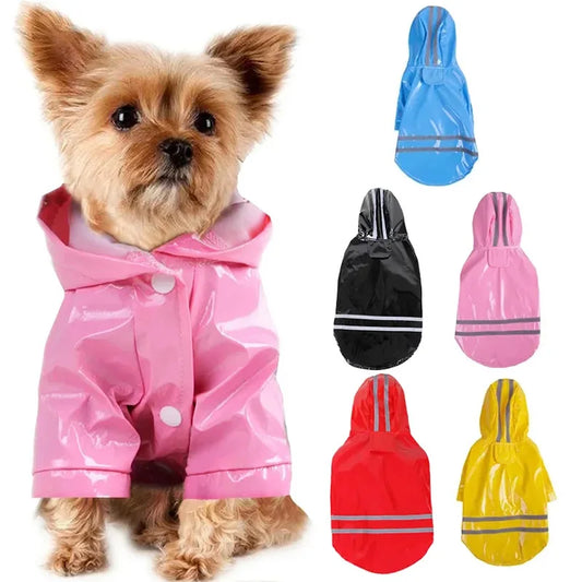 Reflective Waterproof Pet Raincoat