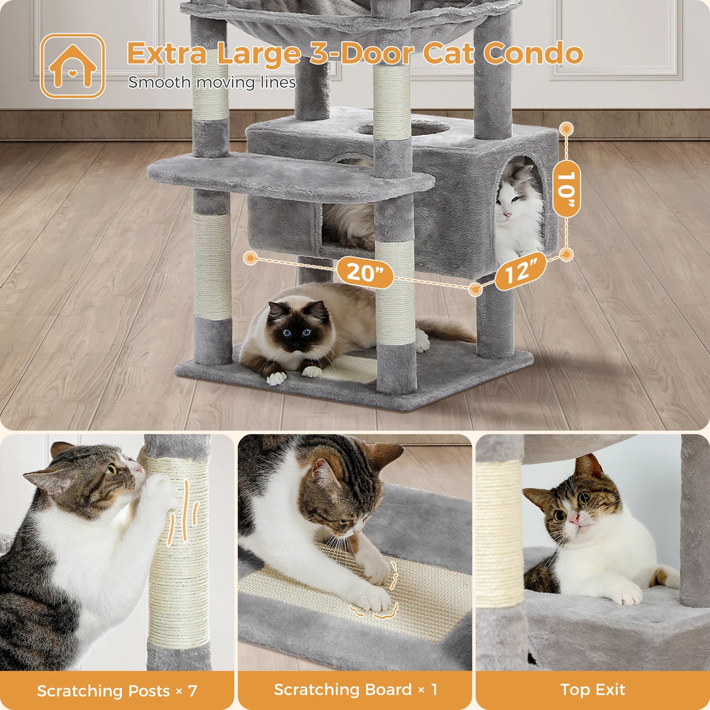 "Kitty Tower" Multi-Level Cat Tree