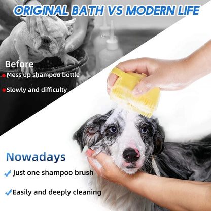 Silicone Pet Wash & Massage Brush