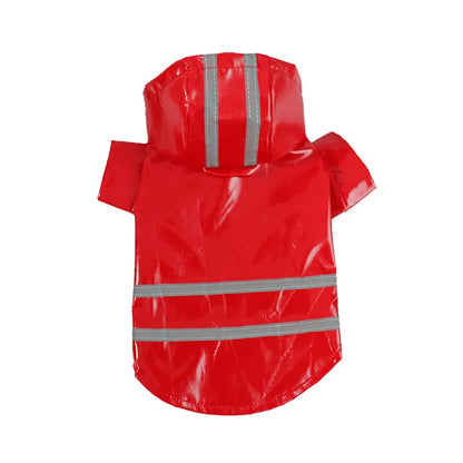 Reflective Waterproof Pet Raincoat